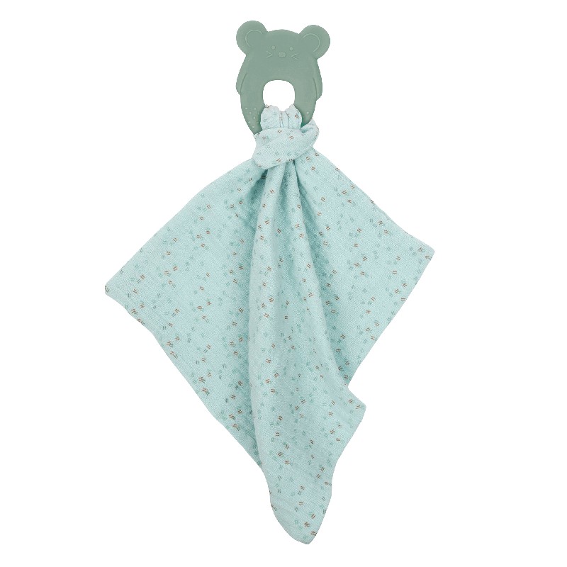 NATTOU DOUDOU + ANNEAU DE DENTITION SILICONE VERT