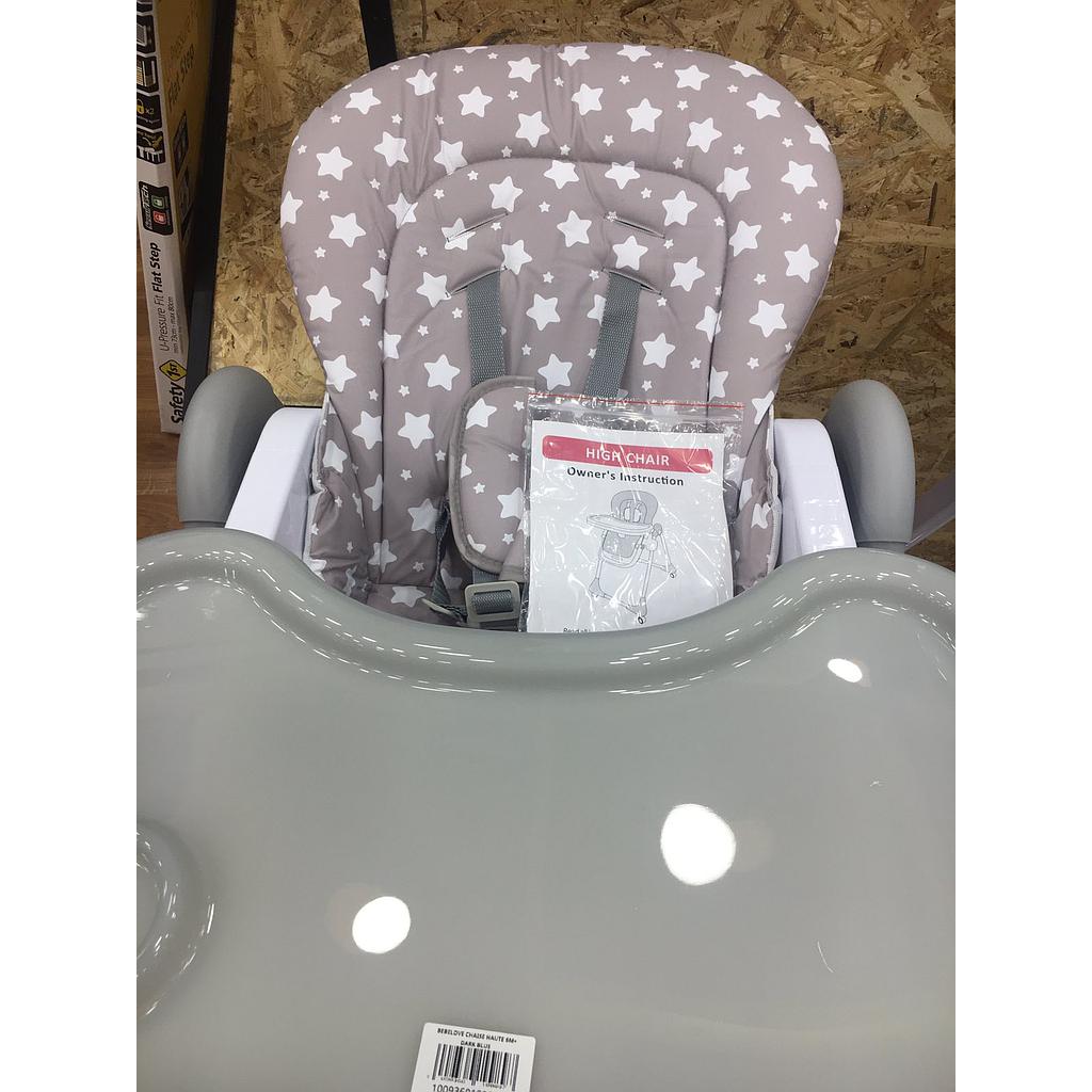 BEBELOVE CHAISE HAUTE 6M+ DARK GREY