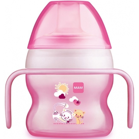 MAM TASSE A BEC SOUPLE 150ML 6M+ ROSE