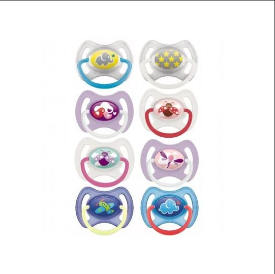 MAM 2 SUCETTES EN SILICONE ANNEAU 6M+