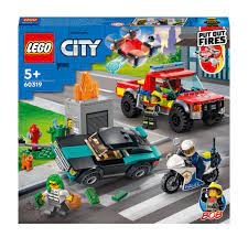 LEGO SAUVETAGE DES POMPIERS+COURSE-POURSUITE
