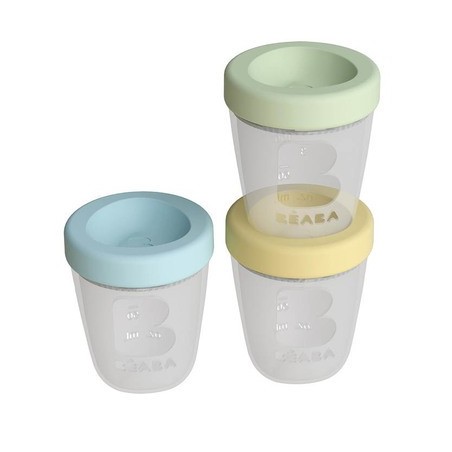 BEABA LOT DE 3 PORTIONS SILICONE 4M+