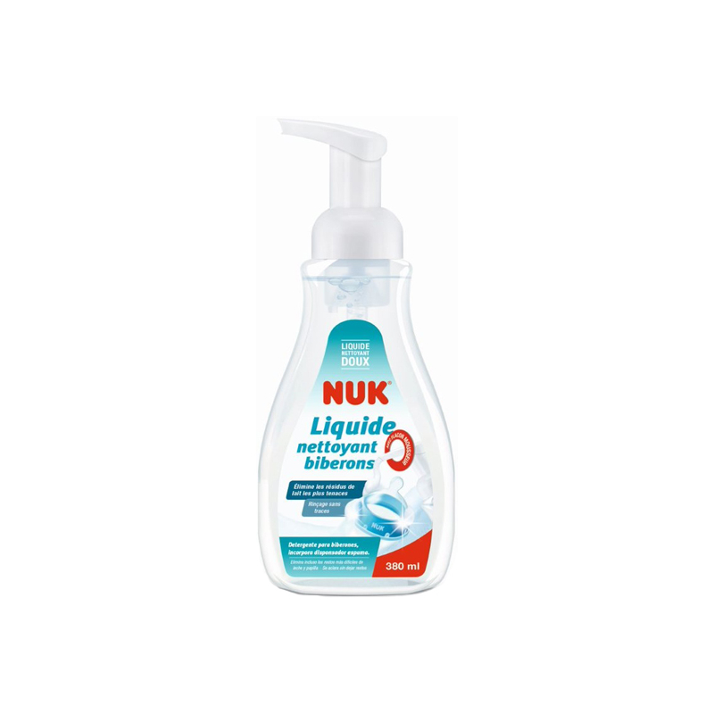 NUK LIQUIDE VAISSELLE NETTOYANT DOUX 380ML