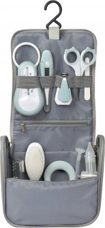 BEABA Trousse de toilette nomade 9 accessoires (Vert Sauge)