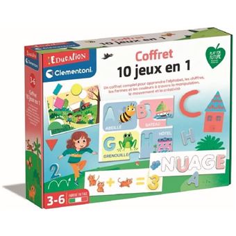 CLEMENTONI COFFRET 10 JEUX EN 1