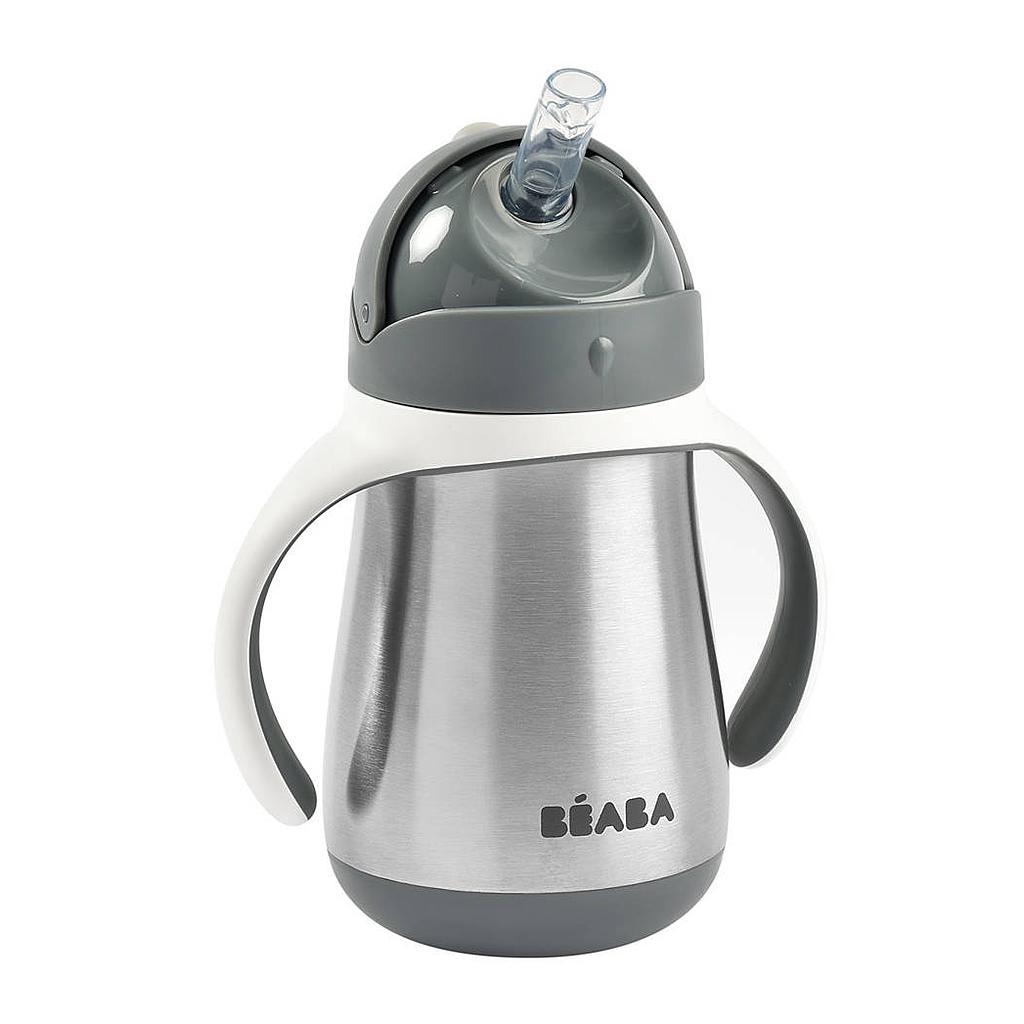 BEABA TASSE A PAILLE EN INOX 250 ML 8M+