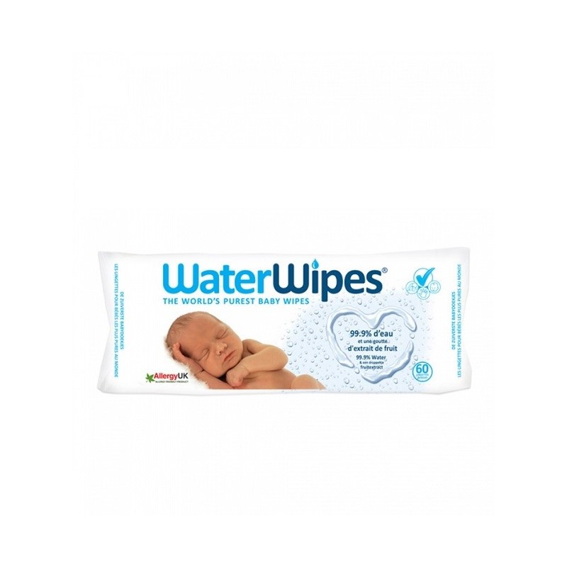 WATERWIPES LINGETTE EAU 60 PCS