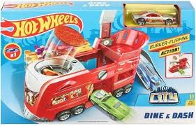 MATTEL HOT WHEELS CAMION RESTAURANT ET COURS