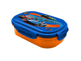 KIDS LICENSING BOITE A GOUTER +FOURCHETTE HOT WHEELS