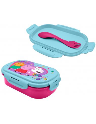 KIDS LICENSING BOITE A GOUTER +FOURCHETTE PEPPA PIG