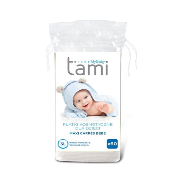 TAMI BABY COTON CARRE 60 PCS