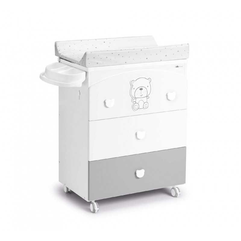 CAM COMMODE BAIGNOIRE CASSETTIERA BIANCA TEDDY