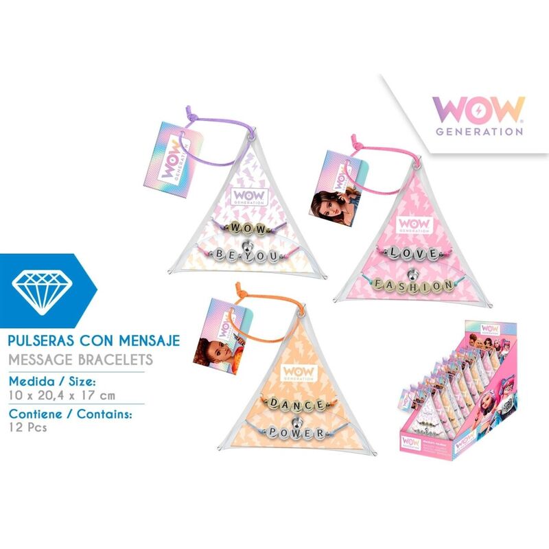WOW GENERATION BRACELETS AVEC MESSAGES