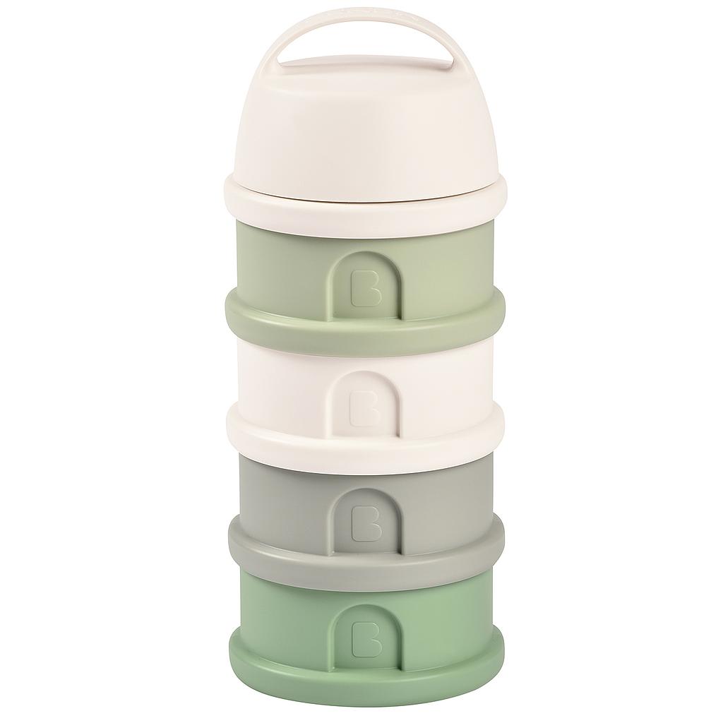 BEABA BOITE DOSEUSE POUR LAIT EN POUDRE 4 COMPARTIMENT VERT