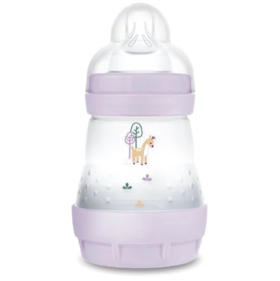 MAM BIBERON EN PLASTIQUE 160ML ANTI-COLIQUE 0M+ LILAS