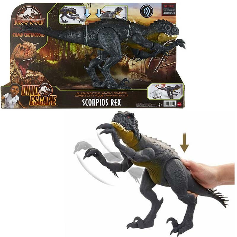 MATTEL JURASSIC WORLD DINO ESCAPE SCORPIOS REX