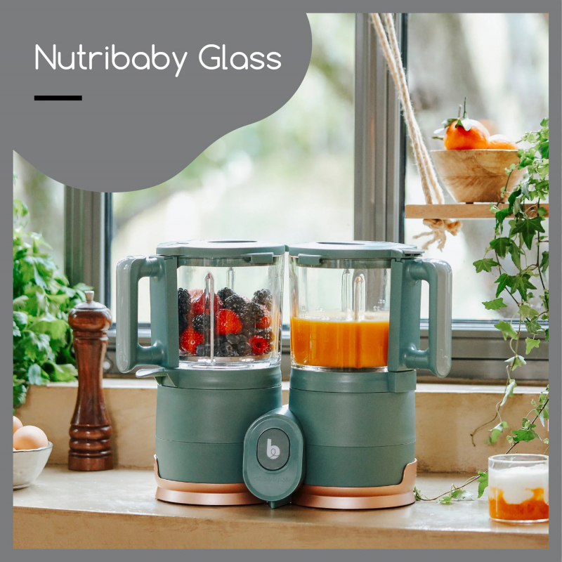 BABYMOOV NUTRUBABY GLASS ROBOT CULINAIRE MULTIFONCTIONS ECO-CONÇU