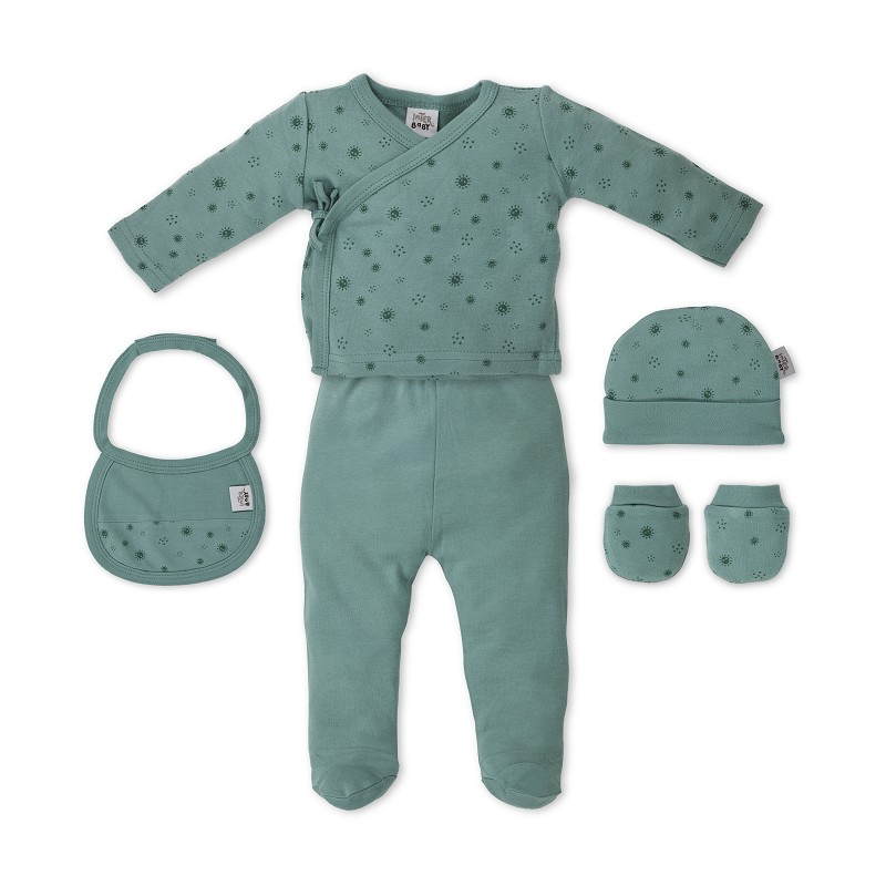 INTERBABY ENSEMBLE 5 PCS POUR N.N EN BAMBOU VERT