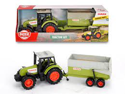 DICKIE TOYS CLAAS FARM TRACTOR ET TRAILER