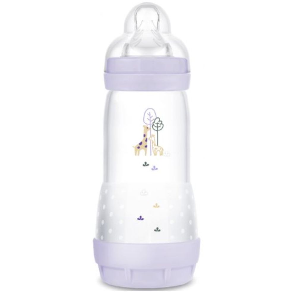 MAM BIBERON EN PLASTIQUE 320 ML EASY START ANTI-COLIQUE 4M+ LILAS