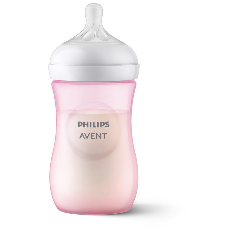 AVENT NATURAL RESPONSE BIBERON 260 ML 1M+ ROSE