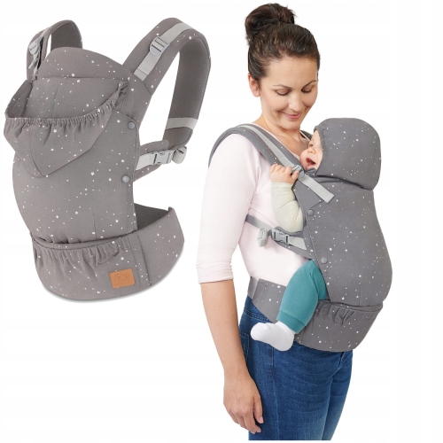 KINDERKRAFT PORTE BEBE HUGGY BABY CARRIER GREY
