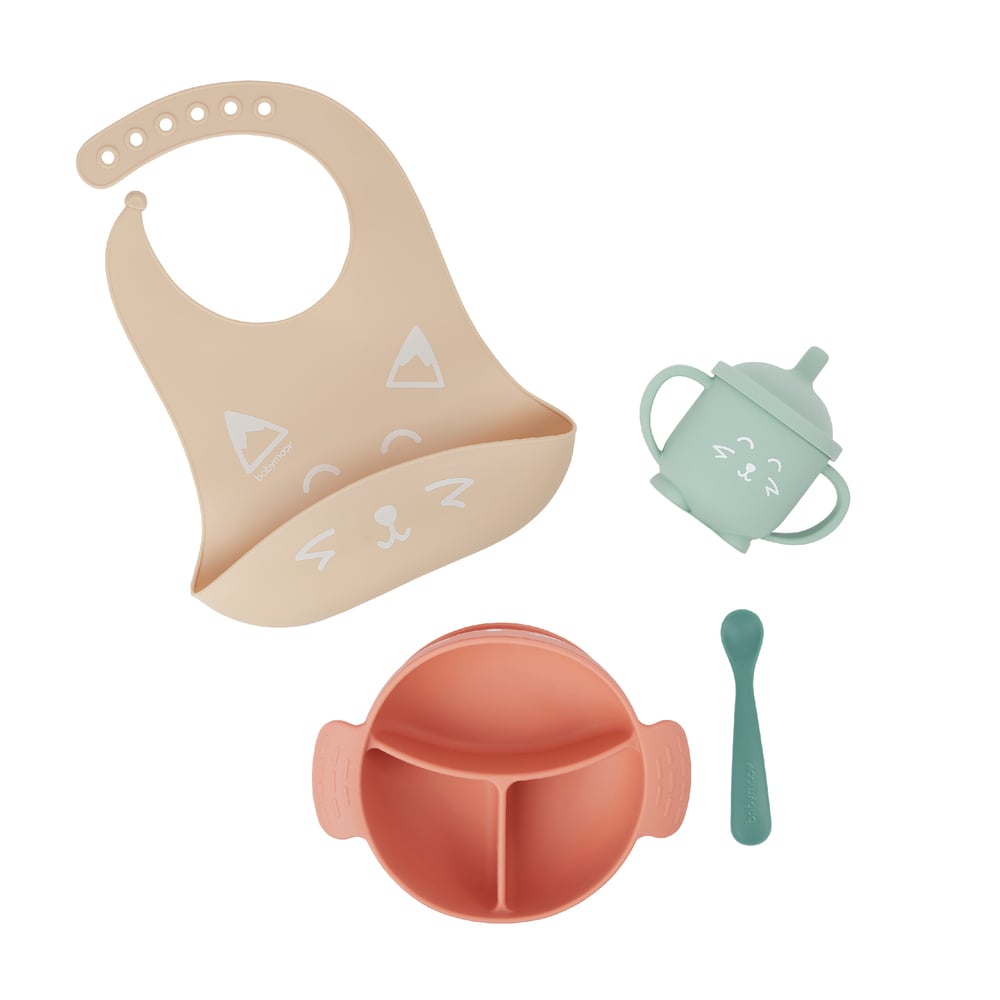 BABYMOOV COFFRET REPAS LEARN'ISY KIT ROSE