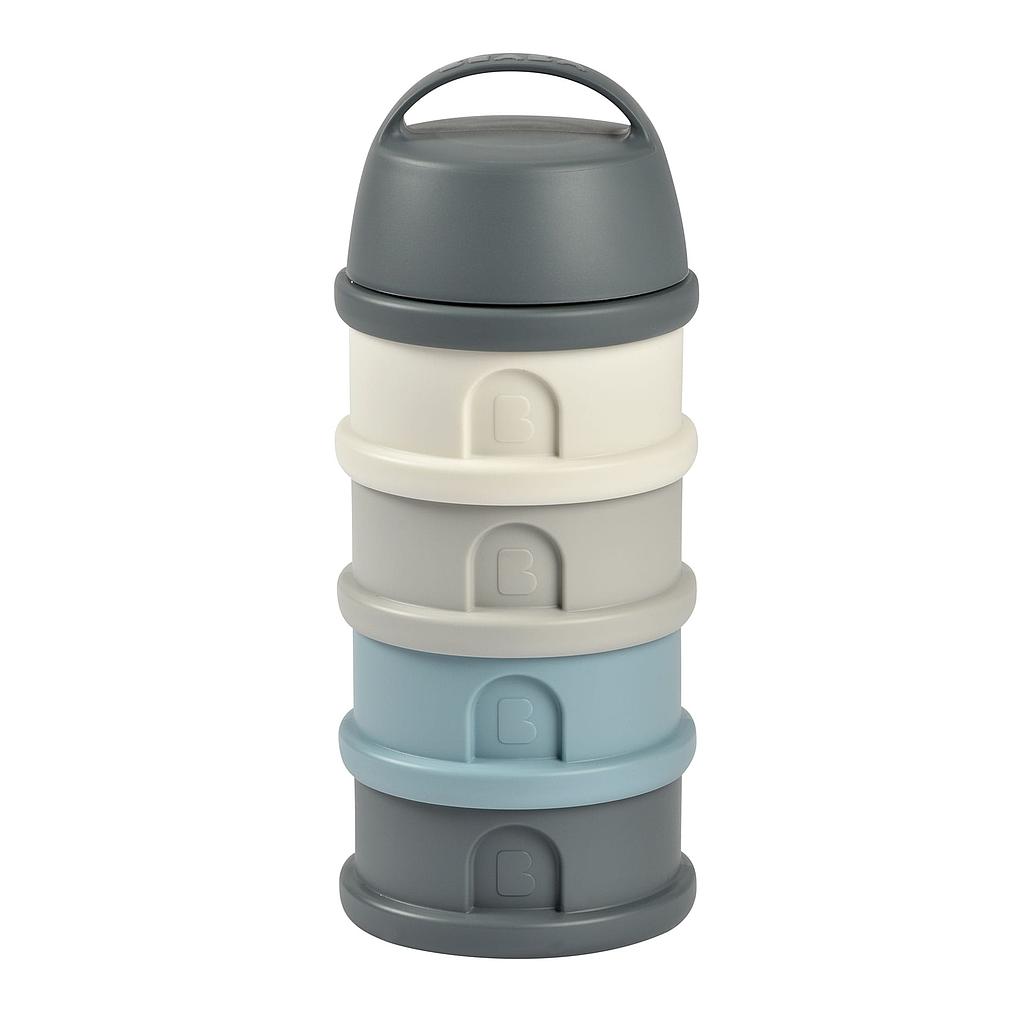 BEABA BOITE DOSEUSE POUR LAIT EN POUDRE 4 COMPARTIMENT GRIS