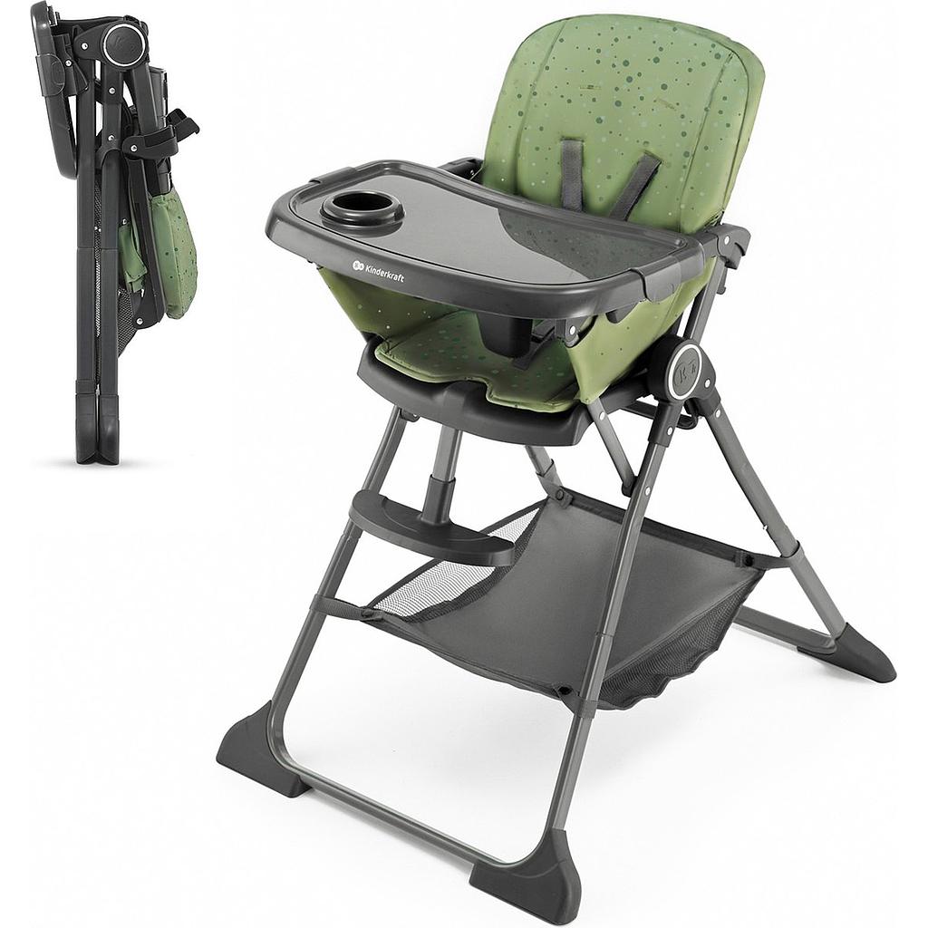 KINDERKRAFT CHAISE HAUTE FOLDEE GREEN