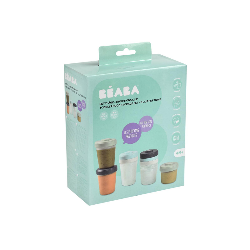 BEABA SET 2EME ÂGE - 8PORTIONS CLIP 4M+