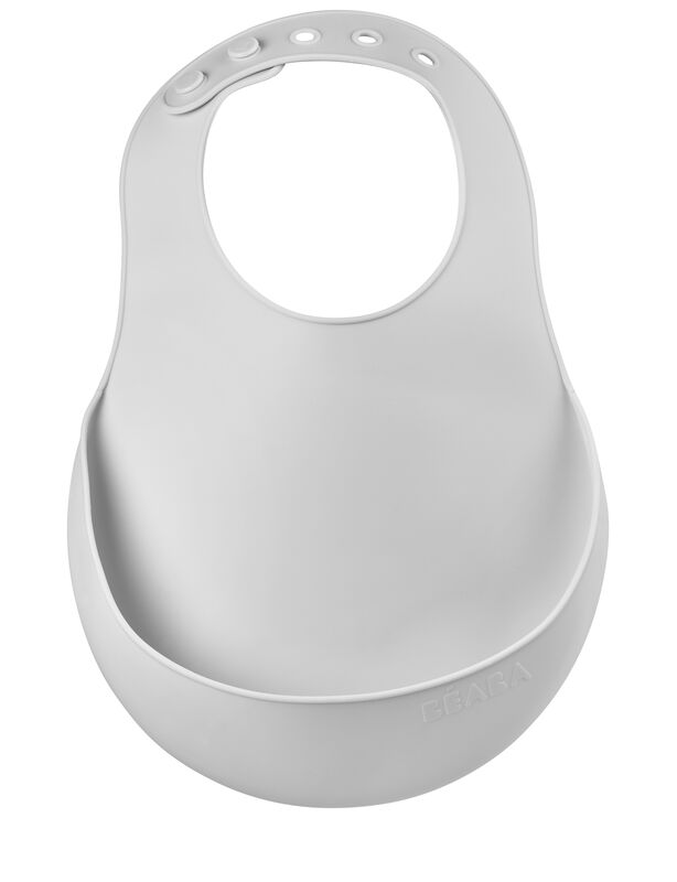 BEABA BAVOIR EN SILICONE 4M+ GRIS LIGHT MIST
