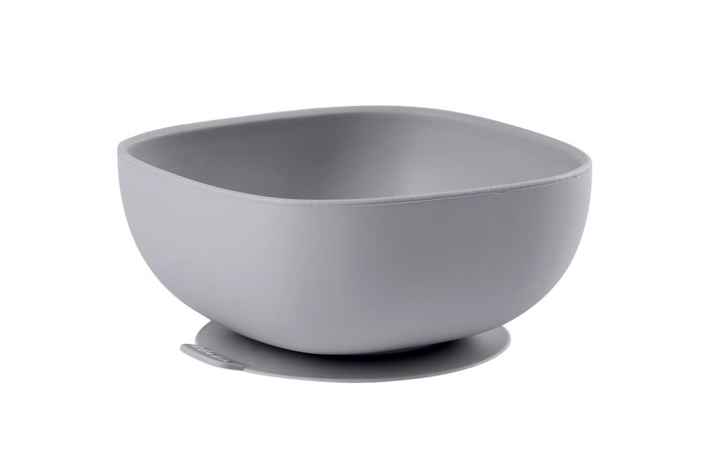 BEABA BOL EN SILICONE VENTOUSE GRIS