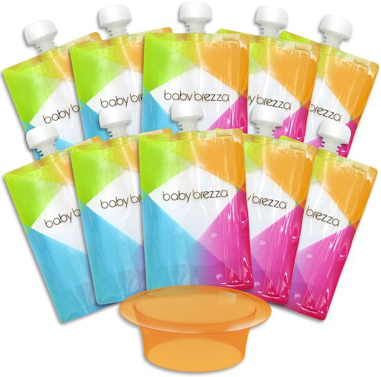Baby Brezza 10 GOURDES RÉUTILISABLE 200 ML MULTICOLORES