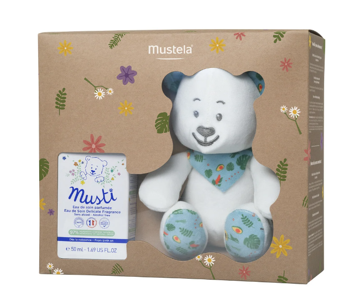 MUSTELA EAU DE SOIN PARFUMEE MUSTI 50ML + PELUCHE MUSTELA