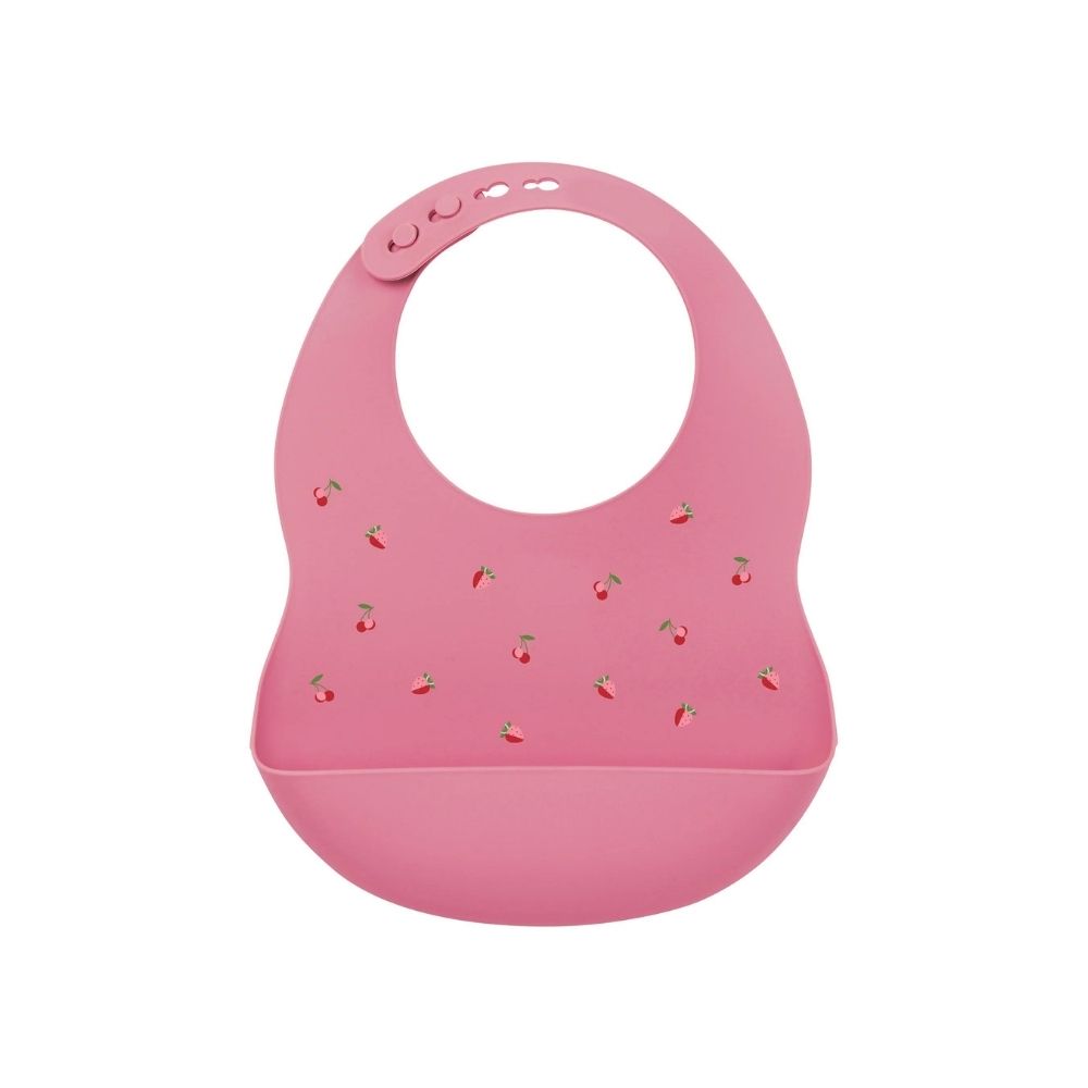 NATTOU BAVOIR IMPRIME EN SILICONE FRAMBOISE
