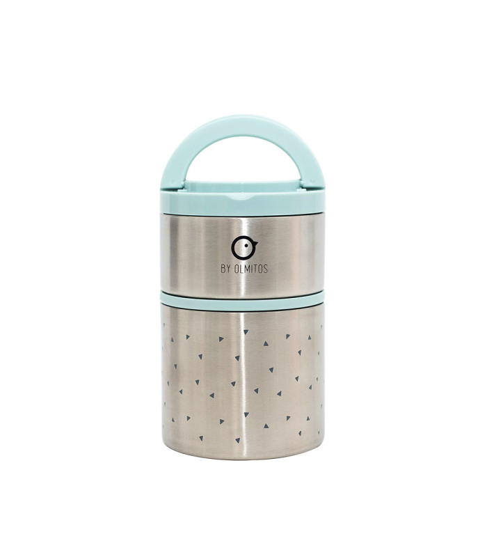 OLMITOS PORTE MANGE ISOTHERME 250+570 ML BLEU