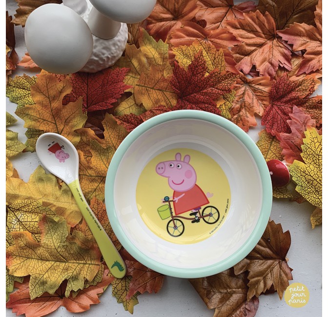PEPPA PIG BOL VENTOUSE AVEC CUILLERE