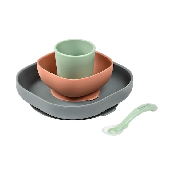 BEABA COFFRET REPAS SILICONE AVEC VENTOUSE