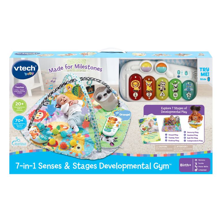 VTECH MAXI TAPIS D'EVEIL SENSORIEL 7EN1