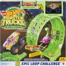 MATTEL HOTWHEELS MONSTER TRUCKS GLOW IN THE DARK