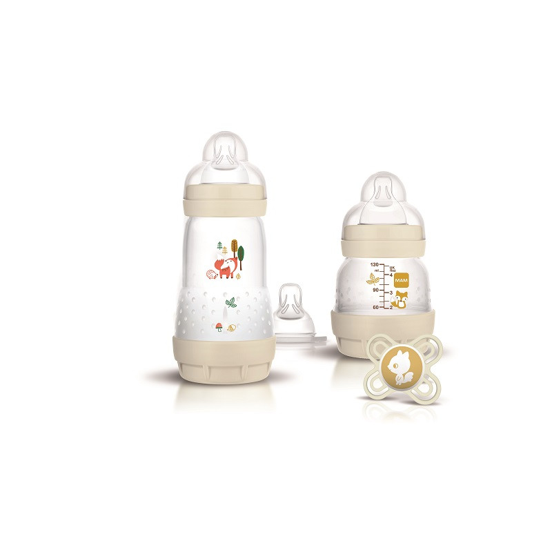 MAM STARTER KIT NAISSANCE EASY STAR ANTI-COLIQUE SABLE