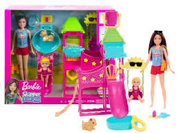 MATTEL BARBIE SKIPPER PARC AQUATIQUE AVEC TOBOGGAN