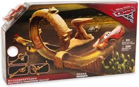 MATTEL CARS WILLY'S BUTTE TRANSFORMING TRACK SET