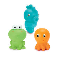 INFANTINO 3 arroseurs de bain lavables Animaux aquatiques