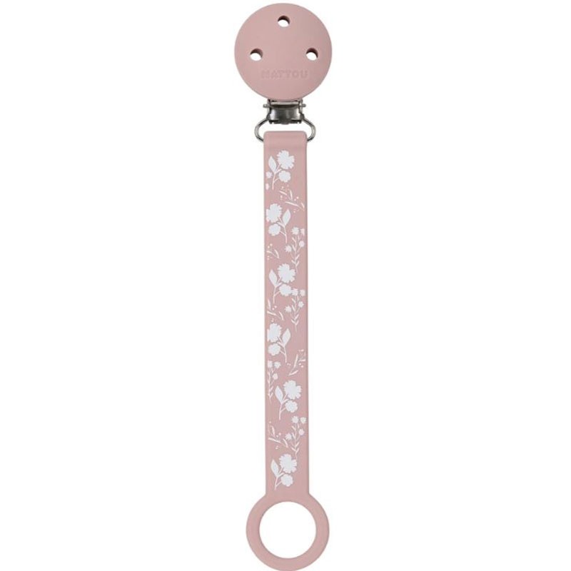 NATTOU Attache tétine imprimée rose