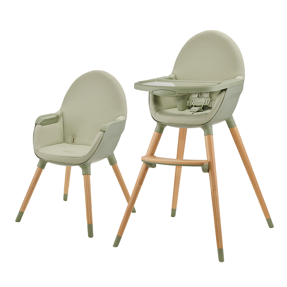 KINDERKRAFT CHAISE HAUTE 2EN1 FINI 2 VERT