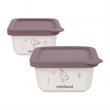 MINILAND Set de 2 Boite de conservation bio NATURSET 2 CHICK NATURSET 2 FROG