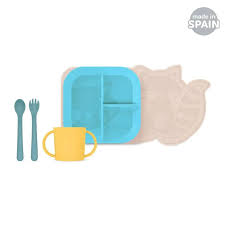 MINILAND Set vaisselle de diversification multi couleurs 5 pcs SUNSHINE