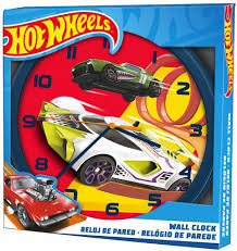 KIDS LICENSING HORLOGE MURALE HOT WHEELS