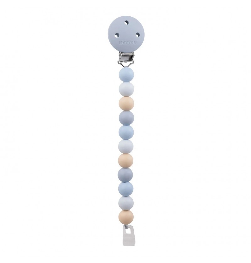 NATTOU Attache tétine multicouleurs bleu